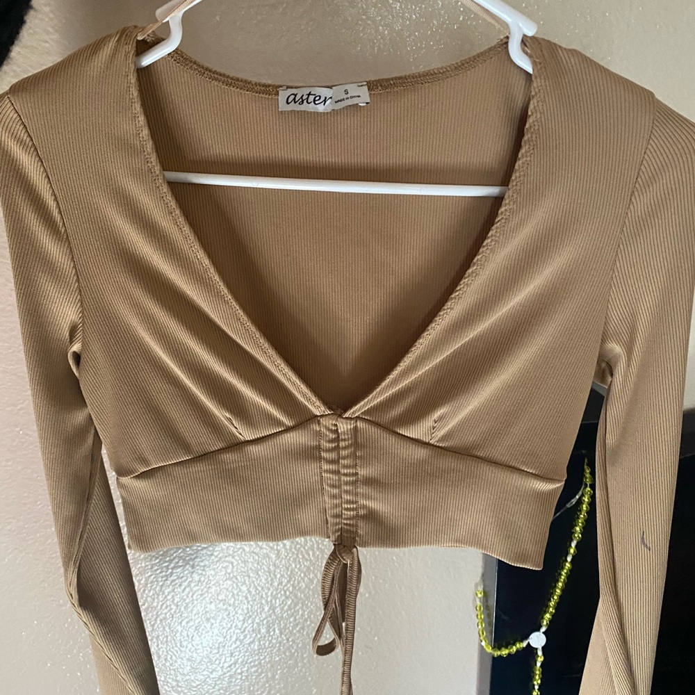 Tanish brown Crop Top